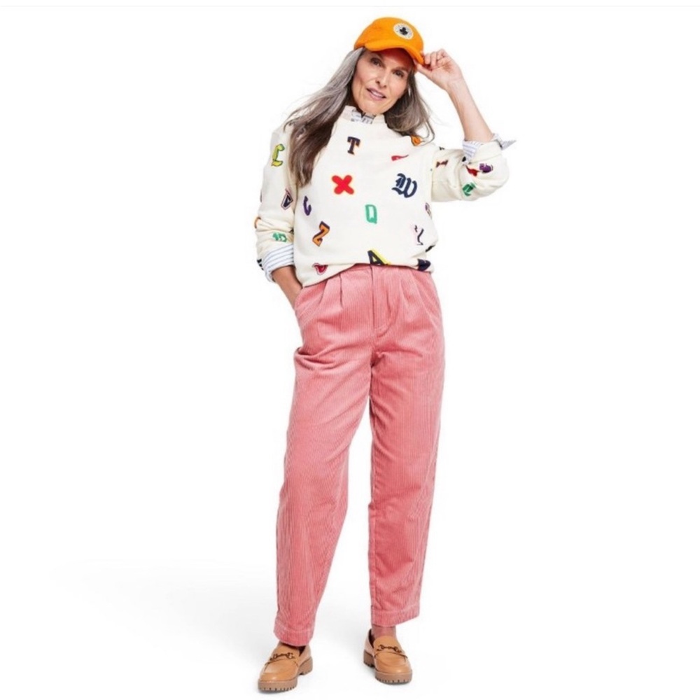 Rowing Blazers X Target Womens Corduroy Straight Leg Rib Trouser Pants Size 16